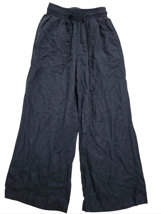 Soyaconcept Pants - soya concept black drawstring wide leg pants